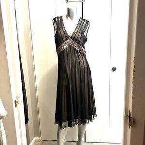 Stylish Black Dress with Sheer Details